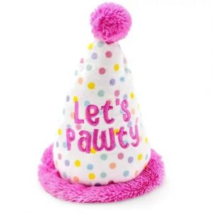 Birthday Hat Plush Dog Toy 7" - Buzzy Pet Shop