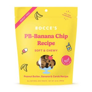 Bocce's Bakery PB - Banana Chip Soft & Chewy Dog Treats 6oz - Buzzy Pet Shop