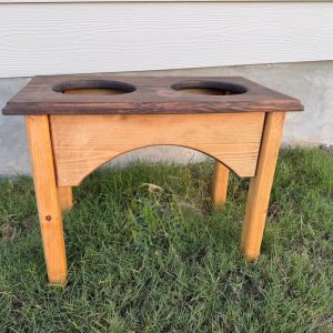 Double Bowl arched elevated dog feeder - Buzzy Pet Shop